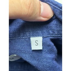 Puro Lino Mens Blue 100% Linen Button Down Shirt Size S Indigo Made in Italy