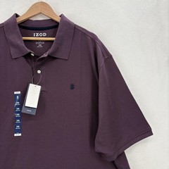 IZOD Advantage Polo Shirt Mens Big 3X Purple Performance Stretch UPF 50 NWT