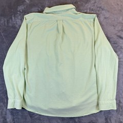 Polo Ralph Lauren Shirt Mens XL Green Long Sleeve Knit Oxford Pony Logo Causal