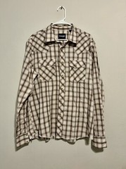 Men’s Wrangler Silver Edition Western Pearl Snap Shirt Adult XL Long Sleeve