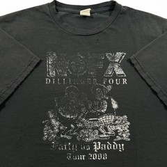 Vintage NOFX 2008 Tour Shirt Dillinger Four Punk Rock Band Music y2k Size Large