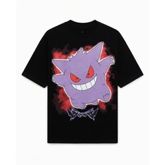 Gengar Graphic Streetwear Y2K Style Pokem*on Anime Tribute T-Shirt