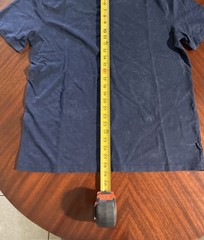 John Varvatos Men’s Navy Marble Wash Crew Neck Short Sleeve T-Shirt, Size L