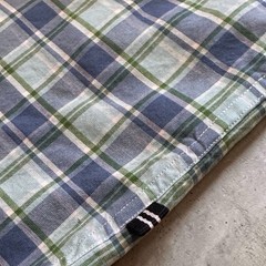 Nautica Men’s Classic Fit Stretch Plaid Long Sleeve Button-Up Shirt L Blue