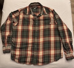 Marmot Men’s Burgundy Long Sleeve Button-Up Flannel Plaid Sz XL Casual Cozy Fall