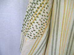 Royal Prestige Short Sleeve Shirt 4XL Light Green Stripes 100% Linen