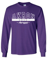 Akron Ohio State T-Shirt Long Sleeve Graphic Tees Unisex Apparel Design