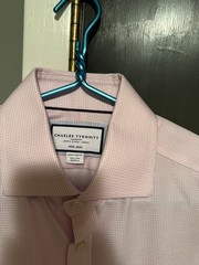 Charles Tyrwhitt Cotton Dress Shirt (Non-Iron) Light Pink Extra Slim Fit
