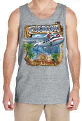 Florida Vacation Plane Design Florida Souvenir Holiday Mens Tank Top Gift