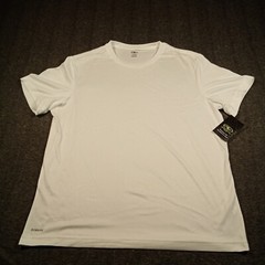 Athletic Works Shirt Men XXL White Short Sleeve Causal Basic Norm Everyday New