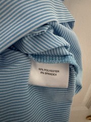 Peter Millar Summer Comfort Striped Blue/White Polo Short Sleeve Men’s M