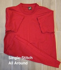 Vintage Blank Screen Stars FOTL BEST T Shirt Large Red Single Stitch 50/50 USA