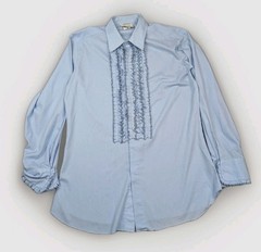 H Bar California Ranchwear Western Shirt Men’s Chest 42in Ruffled Rodeo / Tuxedo