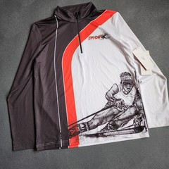 NWT Spyder M Arrival Elevate Zip T Neck Undershirt Large