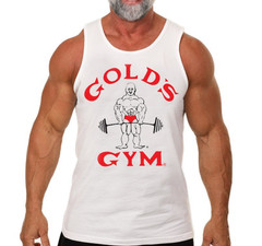 Gold’s Gym Tank Top Bodybuilding Fitness Sleeveless Shirt Muscle Workout Tee