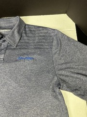 Men’s Black Clover Live Lucky Beau Rivage Casino Biloxi Golf Polo Gray Size Lrg