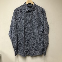 Marc Anthony Mens Large L Long Sleeve Shirt Slim Fit Stretch Button Up 22 1/2”