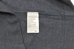 American Eagle Henley Shirt Mens XXXL Super Soft Grey Waffle Knit Long Sleeve