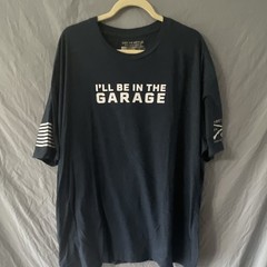 Grunt Style I’ll Be In The Garage Graphic Tee 4X Dark Gray
