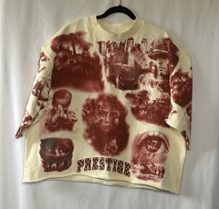PRESTIGE “GLORY THRU PAIN” CREAM TEE Size XL
