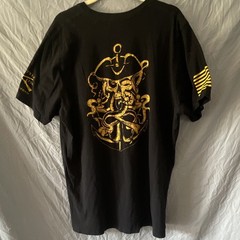 Grunt Style Pirate Skull Graphic Tee 2XL Black/Gold