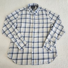 Bonobos Slim Fit Mens Large Plaid Long Sleeve Button Up Chest Pocket Flannel