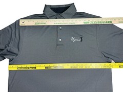 FootJoy Polo Shirt Gray Button Athletic Performance Outdoors Casual Golf Medium
