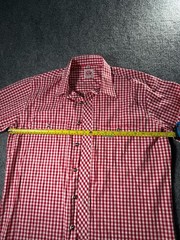 Spieth & Wensky Slim Line Red Gingham Button Down Shirt Size 41/42 LZ37JC