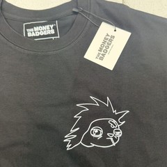 The Money Badgers Shirt Mens XL Black Logo Graphic Tee Back Print Streetwear