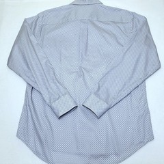 PETER MILLAR Blue Flashback Pattern Long Sleeve Dress Shirt Men’s LARGE L