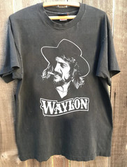 Waylon Jennings 1984 Concert Tour Best T-Shirt charcoal tee S to 5XL