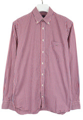 Gant Chequers Oxford Regular Fit Shirt Mens M Plaid Pattern Logo Pocket
