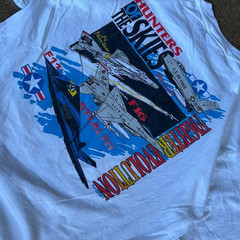 Vintage All Sport Hunters Of The Skies Fighter Plane Evolution T Shirt Adult L
