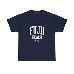 Fujii Beach Classic Hawaiian Souvenir Navy Blue Tee