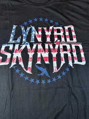 Unisex T Shirt L Black Lynyrd Skynyrd American Rock Band Stars & Stripes Cotton