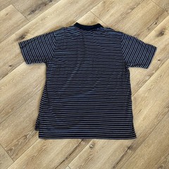 Peter Millar Golf Polo Mens XL Black Striped Cotton Timuquana Country Club