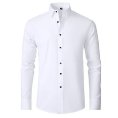 Classic Fit Long Sleeve Dress Shirt Premium Men’s Button Down Wrinkle Resistant