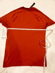 Lululemon Metal Vent Tech Short Sleeve Shirt Men’s Small S Orange Autumn Rust