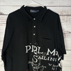 Vintage Polo Ralph Lauren Shirt Nautical Marine Sailing Supply Bleecker XXL 2XL