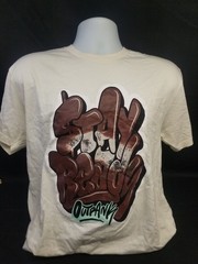 Outrank Men’s Stay Ready Cream T-shirt Size L NEW WITH TAGS!