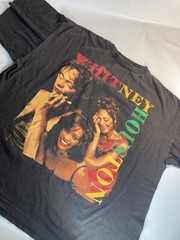 T.O.P Vintage Whitney Houston Waiting To Exhale T-Shirt Size XXL Black Rap Tee