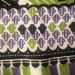Vintage Batik Kukuh Festival Dashiki Shirt Green Purple Unworn Men’s Small