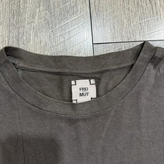 FREI MUT Green Metflix T-Shirt Plaid Pocket Patchwork Japan Recycled Cotton XL