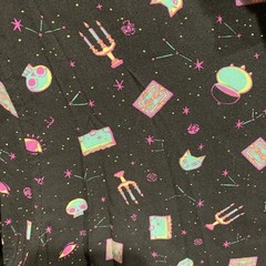 Disney Our Universe Hocus Pocus Graphic Print Button-Up Shirt Black Large