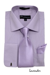 Men’s Dress Shirt Matching Tie+Handkerchief Style SG27 AH623