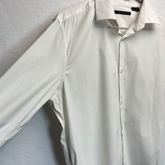 Theory Button Up Dress Shirt Mens L White Long Sleeve Minimalist Professional