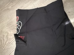 Satoshi Nakamoto Plus Men’s Polo Shirt L Black 1/4 Zip Short Sleeve Logo