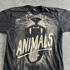 American Apparel T-Shirt Mens XL Black Lion Graphic Animals Combed Cotton USA