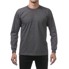 PROCLUB MENS HEAVYWEIGHT LONG SLEEVE T SHIRTS PRO CLUB CASUAL COTTON TEE SHIRT