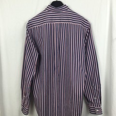 Ralph Lauren Mens Classic Shirt Large Blue Stripe Modern City Boy Utility Preppy